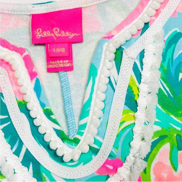 RARE! Lilly Pulitzer Beach Mini Harper Shift Knit Terry Cloth Dress - Picture 4 of 4